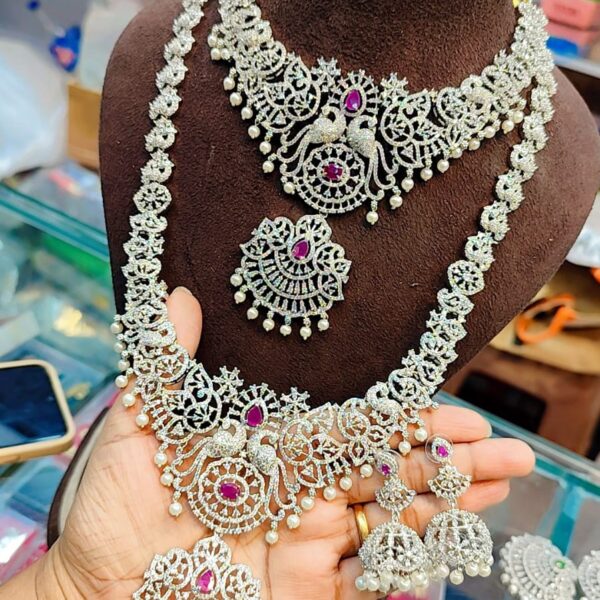 Premium quality.. Heavy bridal silver combo set..