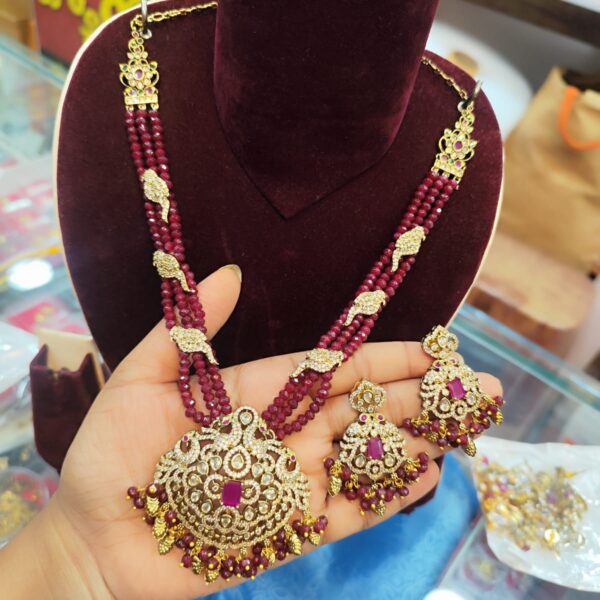 high quality.. Czs crystals.. Designer chain..