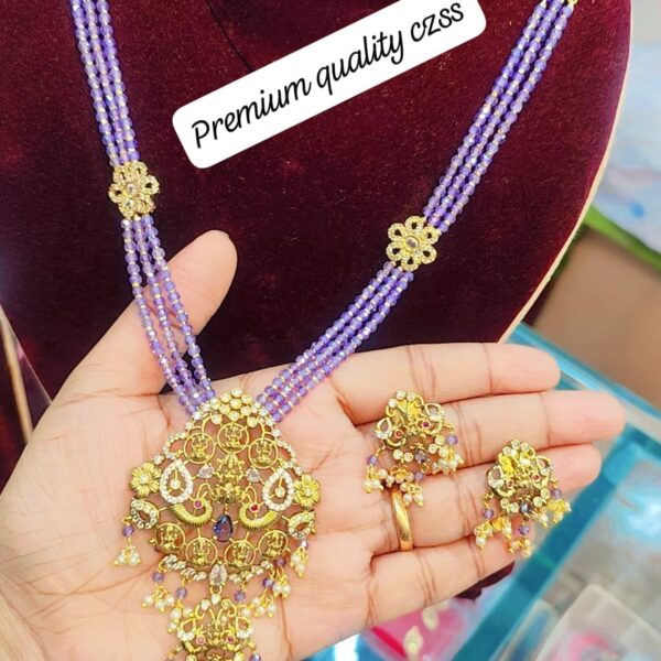 high quality czs.. Crystals..purple chain..