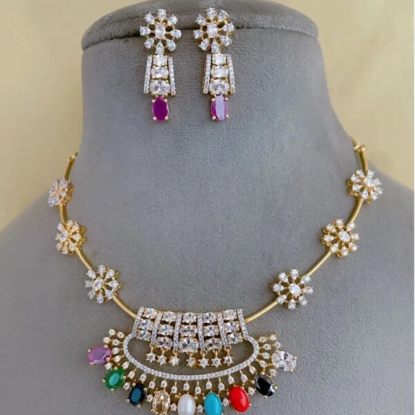 high quality matt finish designer necklace