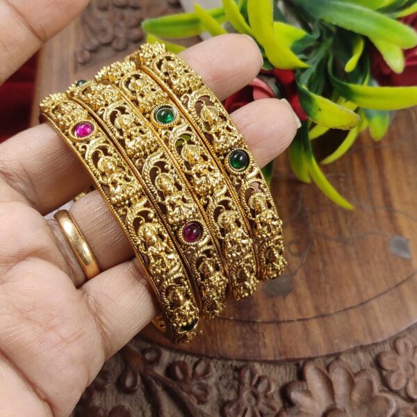 .high quality..antic lakshmi devi bangles..set of 4
