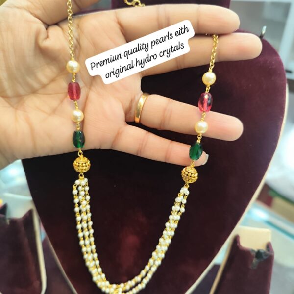 high quality.. Designer pearls chain..
