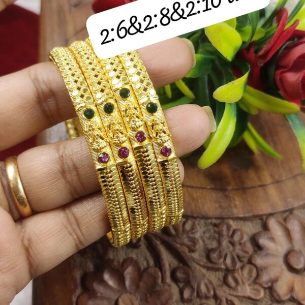 .high quality..gold finished lakshmi devi..bangles..